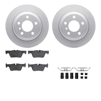 R1 Concepts WDTH1-31073 Brake Rotors - Carbon Coated W/ Euro Ceramic Pads & Hdw